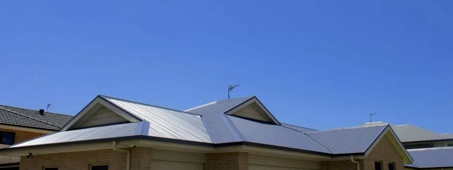 Completed metal roof replacement on an Illawarra home